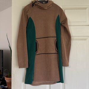 Melanzana Micro Grid Hoodie Dress - Women’s Small